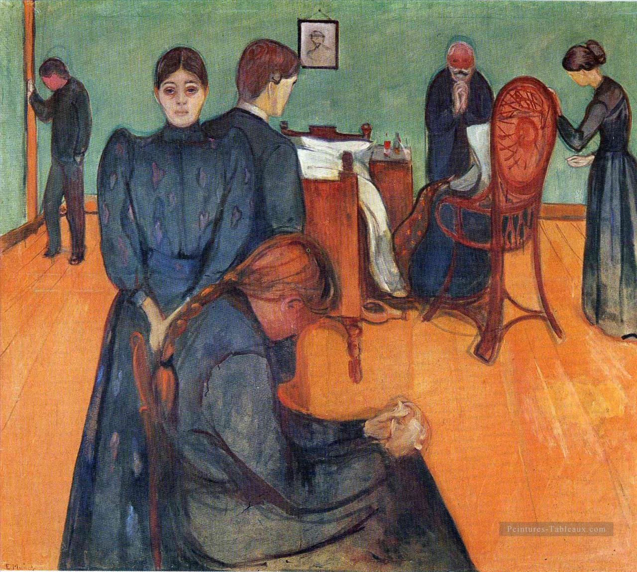 mort dans le sickroom 1893 Edvard Munch Peintures à l'huile